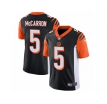 Youth Nike Cincinnati Bengals #5 AJ McCarron Vapor Untouchable Limited Black Team Color NFL Jersey
