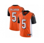 Youth Nike Cincinnati Bengals #5 AJ McCarron Vapor Untouchable Limited Orange Alternate NFL Jersey