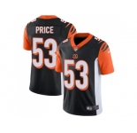 Youth Nike Cincinnati Bengals #53 Billy Price Black Team Color Stitched NFL Vapor Untouchable Limited Jersey