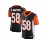 Youth Nike Cincinnati Bengals #58 Carl Lawson Vapor Untouchable Limited Black Team Color NFL Jersey