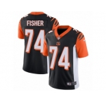 Youth Nike Cincinnati Bengals #74 Jake Fisher Vapor Untouchable Limited Black Team Color NFL Jersey