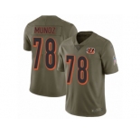 Youth Nike Cincinnati Bengals #78 Anthony Munoz Limited Olive 2017 Salute to Service NFL Jersey