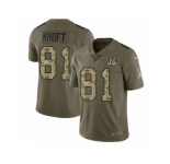 Youth Nike Cincinnati Bengals #81 Tyler Kroft Limited Olive Camo 2017 Salute to Service NFL Jersey