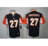 nike youth nfl jerseys cincinnati bengals #27 kirkpatrick black[nike limited]