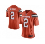 Men's Nike Cleveland Browns #2 Patrick Murray Game Orange Alternate NFL Jersey