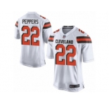 Men's Nike Cleveland Browns #22 Jabrill Peppers Game White NFL Jersey