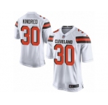 Men's Nike Cleveland Browns #30 Derrick Kindred Game White NFL Jersey