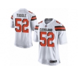 Men's Nike Cleveland Browns #52 Justin Tuggle Game White NFL Jersey
