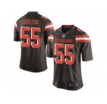 Men's Nike Cleveland Browns #55 Danny Shelton Game Brown Team Color NFL Jersey