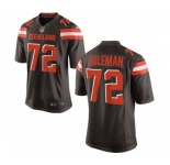 Men's Nike Cleveland Browns #72 Shon Coleman Game Brown Team Color NFL Jersey