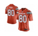 Men's Nike Cleveland Browns #80 Ricardo Louis Game Orange Alternate NFL Jersey