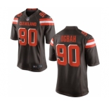 Men's Nike Cleveland Browns #90 Emmanuel Ogbah Game Brown Team Color NFL Jersey