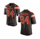 Men's Nike Cleveland Browns #94 Carl Nassib Game Brown Team Color NFL Jersey