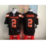 nike nfl jerseys cleveland browns #2 manziel brown[game][new style]