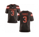 Men's Nike Cleveland Browns #3 Cody Parkey Elite Brown Team Color NFL Jersey
