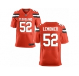 Men's Nike Cleveland Browns #52 Corey Lemonier Elite Orange Alternate NFL Jersey