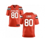 Men's Nike Cleveland Browns #80 Ricardo Louis Elite Orange Alternate NFL Jersey