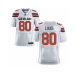 Men's Nike Cleveland Browns #80 Ricardo Louis Elite White NFL Jersey