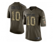 Men Nike Cleveland Browns #10 Sammie Coates Limited Green Salute to Service NFL Jersey