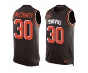 Men Nike Cleveland Browns #30 Jason McCourty Limited Brown Player Name & Number Tank Top NFL Jersey