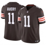Men's Cleveland Browns #11 Tre Avery Brown 2026 F.U.S.E. Vapor Limited Football Stitched Jersey