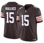 Men's Cleveland Browns #15 Tylan Wallace Brown 2026 F.U.S.E. Vapor Limited Football Stitched Jersey