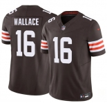 Men's Cleveland Browns #16 Tylan Wallace Brown 2026 F.U.S.E. Vapor Limited Football Stitched Jersey