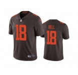 Men's Cleveland Browns #18 David Bell Brown Vapor Untouchable Limited Stitched Jersey