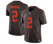 Men's Cleveland Browns #2 Shedeur Sanders Brown 2026 F.U.S.E. 'Alpha Dawg Edition' Vapor Limited Football Stitched Jersey