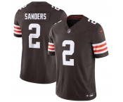 Men's Cleveland Browns #2 Shedeur Sanders Brown 2026 F.U.S.E. Vapor Limited Football Stitched Jersey