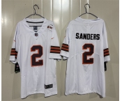 Men's Cleveland Browns #2 Shedeur Sanders White 2026 1946 Collection Vapor Limited Football Stitched Jersey