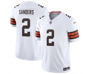 Men's Cleveland Browns #2 Shedeur Sanders White 2026 F.U.S.E. Vapor Limited Football Stitched Jersey