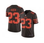 Men's Cleveland Browns #23 Joe Haden Nike Brown Color Rush Limited Jersey