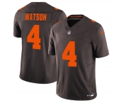 Men's Cleveland Browns #4 Deshaun Watson Brown 2025 F.U.S.E. Alpha Dawg Limited Football Stitched Jersey