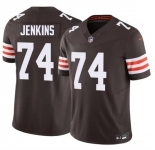 Men's Cleveland Browns #74 Elgton Jenkins Brown 2026 F.U.S.E. Vapor Limited Football Stitched Jersey