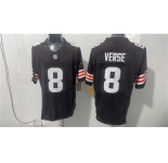 Men's Cleveland Browns #8 Jared Verse Brown 2026 Vapor Limited Football Stitched Jersey