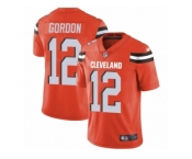 Men's Nike Cleveland Browns #12 Josh Gordon Vapor Untouchable Limited Orange Alternate NFL Jersey