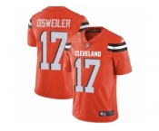 Men's Nike Cleveland Browns #17 Brock Osweiler Vapor Untouchable Limited Orange Alternate NFL Jersey