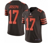 Men's Nike Cleveland Browns #17 Greg Joseph Limited Brown Rush Vapor Untouchable NFL Jersey