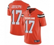 Men's Nike Cleveland Browns #17 Greg Joseph Orange Alternate Vapor Untouchable Limited Player NFL Jersey