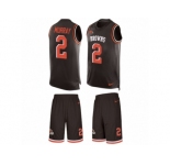 Men's Nike Cleveland Browns #2 Patrick Murray Limited Brown Tank Top Suit NFL Jersey