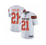 Men's Nike Cleveland Browns #21 Jamar Taylor Vapor Untouchable Limited White NFL Jersey