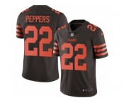 Men's Nike Cleveland Browns #22 Jabrill Peppers Limited Brown Rush NFL Jersey