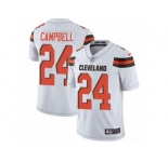 Men's Nike Cleveland Browns #24 Ibraheim Campbell Vapor Untouchable Limited White NFL Jersey