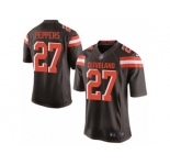Men's Nike Cleveland Browns #27 Jabrill Peppers Limited Brown Team Color NFL Jersey