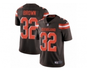 Men's Nike Cleveland Browns #32 Jim Brown Vapor Untouchable Limited Brown Team Color NFL Jersey