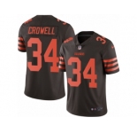 Men's Nike Cleveland Browns #34 Isaiah Crowell Limited Brown Rush NFL Jersey