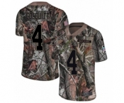Men's Nike Cleveland Browns #4 Britton Colquitt Limited Camo Rush Realtree NFL Jersey