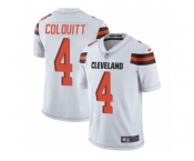 Men's Nike Cleveland Browns #4 Britton Colquitt Vapor Untouchable Limited White NFL Jersey
