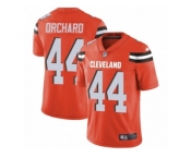 Men's Nike Cleveland Browns #44 Nate Orchard Limited Orange Alternate NFL Jersey